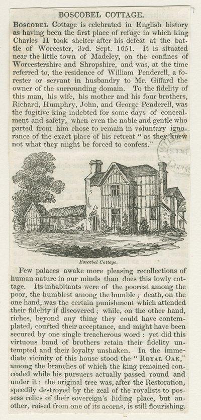 Boscobel House by School English