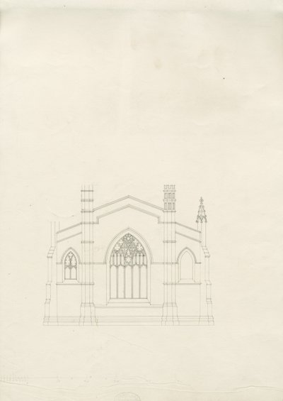 Burton-upon-Trent - Holy Trinity Church: Drawing by School English