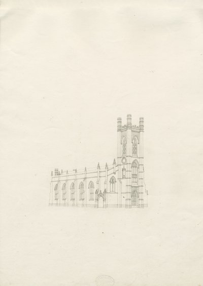 Burton-upon-Trent - Holy Trinity Church by School English
