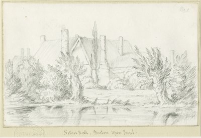 Burton-upon-Trent - Nether Hall: Pencil Drawing by School English