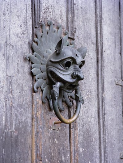 Durham Cathedral Sanctuary Knocker, copy of 12th century bronze original by School English