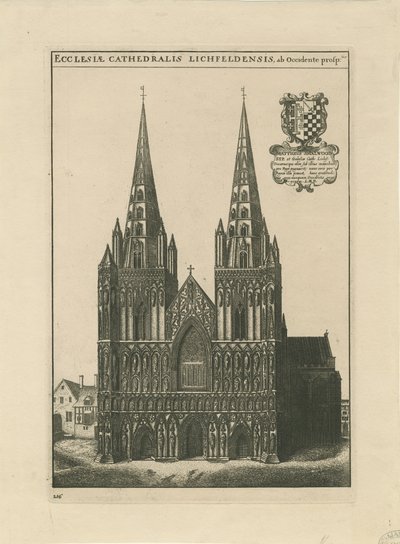 Lichfield Cathedral - West Front by School English