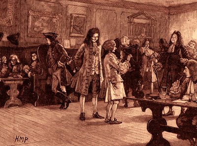 London Coffee-House in the Reign of Queen Anne by School English