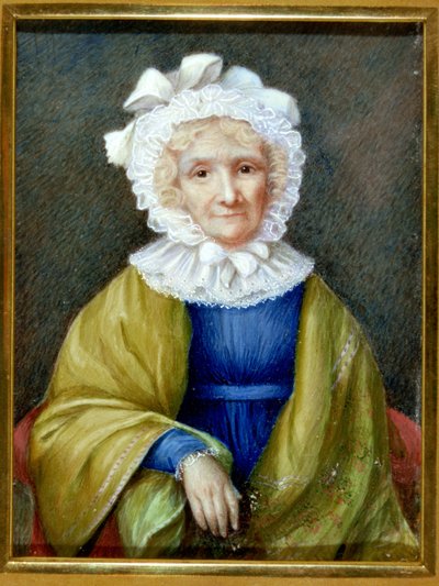 Miniature portrait of Hannah More by School English