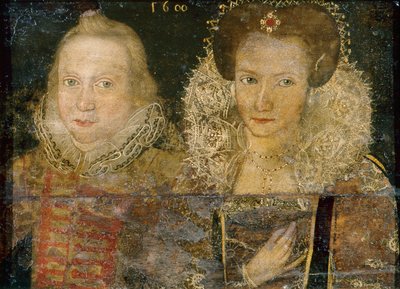 Portrait of a Young Man and Woman by School English