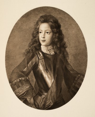 Prince James Francis Edward Stuart, pub. 1902 (collotype) by School English