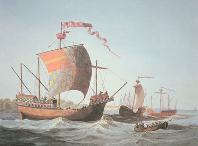 Ships of the Reign of Edward IV in 1482 by School English