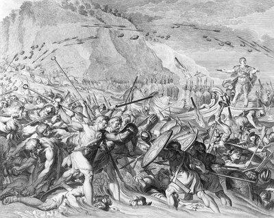 The Landing of Julius Caesar in England in 55 BC by School English