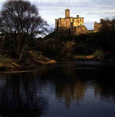 View of Warkworth Castle, Percy Family Seat by School English