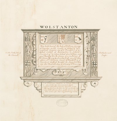 Wolstanton Church - Wall Monument to William Yonge of Caynton by School English