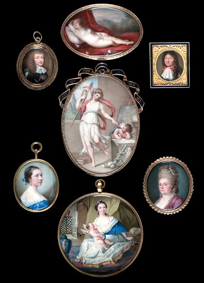 Group of miniatures by School European