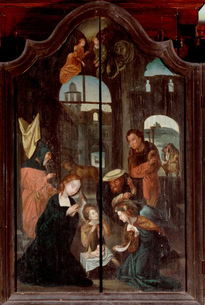 Triptych of the Nativity (detail) by School Flemish