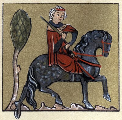 A Troubadour of the Middle Ages, Illustration from 