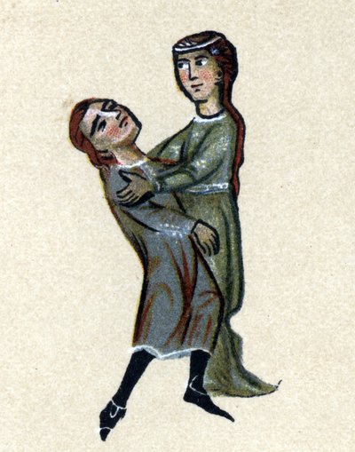 A Troubadour of the Middle Ages, illustration from 