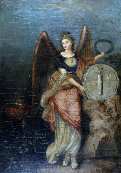 Allegory of the Revolution and the Republic (Masonic Symbols) by School French
