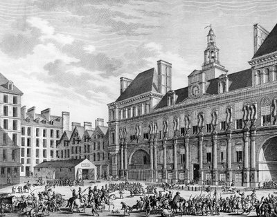 Attack of the town hall on 29 July 1794 in Paris by the troops of the Convention by School French