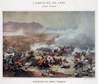 Combat du Mont Thabor - in Victoires et Conquêtes des Armées Françaises, Paris, n.d. by School French