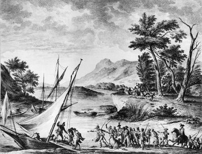 Arrest of French Ambassadors Charles Louis Huguet de Semonville and Hugues Bernard Maret in Novate on 25 July 1793 by School French