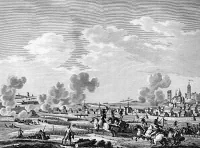 Victory of the French Revolutionaries in Jemmapes on 6 November 1792 by School French