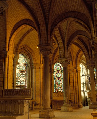 Gothic Art: Vault Keys and Warheads, Ambulatory of the Basilica of Saint Denis by School French