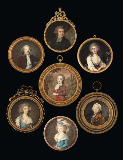 Group of miniatures by various artists by School French