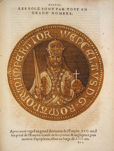 Holy Roman Emperor Wenceslaus of Bohemia by School French
