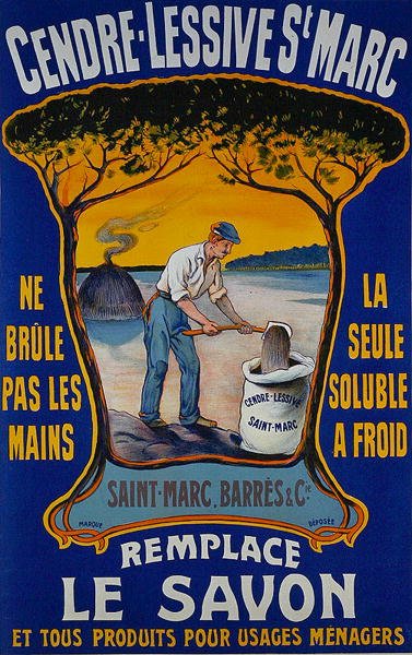 Poster for Saint-Marc Barres Washing Powder by School French