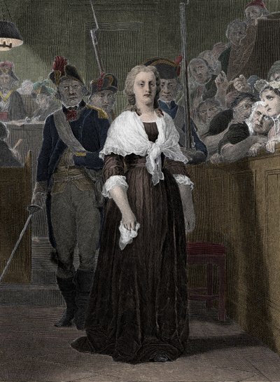 Queen Marie Antoinette (1755-1793) Convicted by the Revolutionary Court in October 1793 by School French