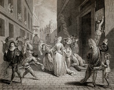 Terror (1793-1794): Italian comedians (interpreting characters from the Commedia dell