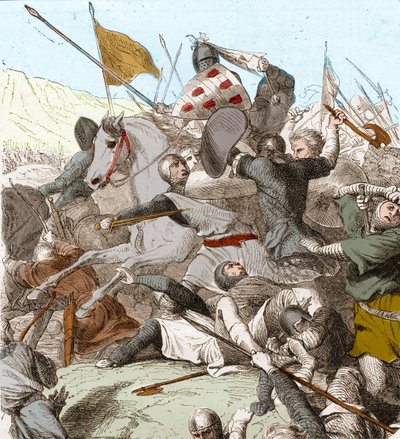 The Battle of Hattin, 4th July 1187 by School French