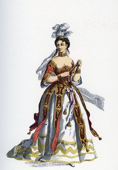 The Princess of Elide - Illustration for Completed Artworks by Moliere by School French