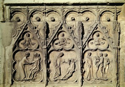 The Story of Adam and Eve, from the North Portal of the Main Facade by School French