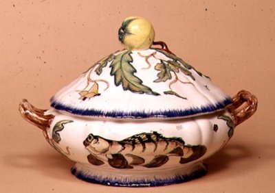 Tureen by Leboeuf et Milliet, Decorated by Rousseau after Bracquemond