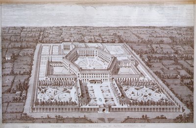 View of the Rennes prison for women designed by architect Alfred Normand, published by Intime-Club, Paris by School French