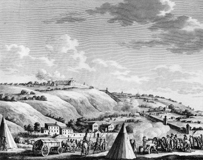 War of the French Revolution: Siege and capture of Lyon by the French Republican army on 9 October 1793 against the royalist troops by School French