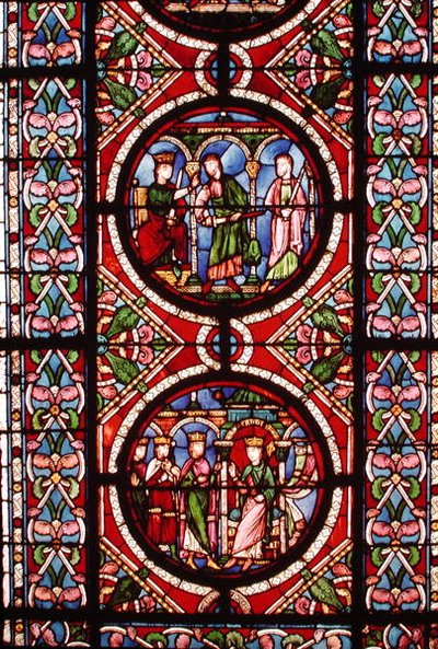 Window Depicting Scenes from the Life of St. Maurice by School French
