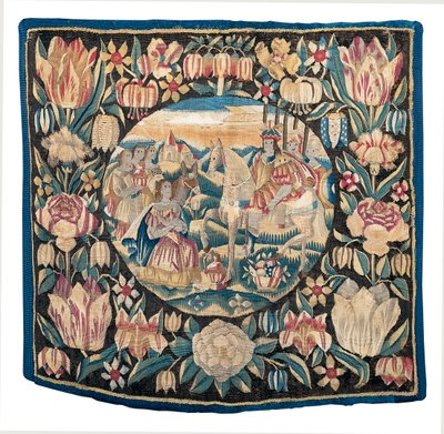Biblical tapestry depicting Abigail and David, North Germany, late 16 - early 17th century by School German