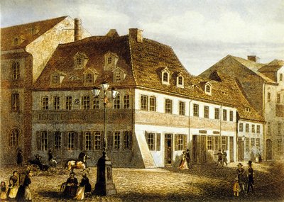 Birthplace of Composer Robert Schumann in Zwikau, Saxony by School German