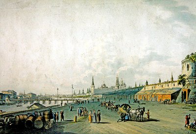 Moscow, View of the Kremlin and the Quay of the Moskva by School German