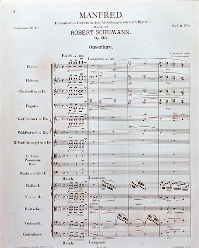 Sheet Music of the Opening of 