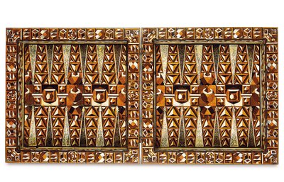 South German marquetry games box, from Augsburg or Nuremberg, late 16th-early 17th century by School German