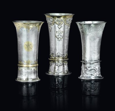 Three beakers by School Hungarian