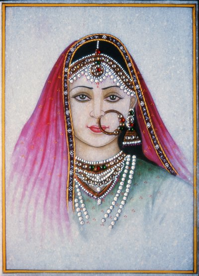 A Rajasthani Lady by School Indian