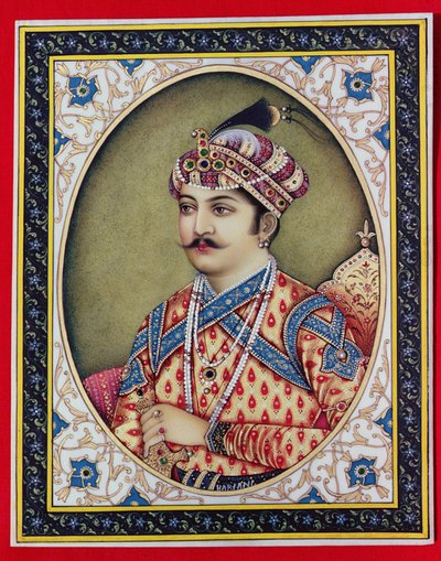 Emperor Muhammad Akbar (1542-1605) by School Indian