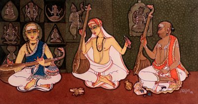 Hindu Monks by School Indian
