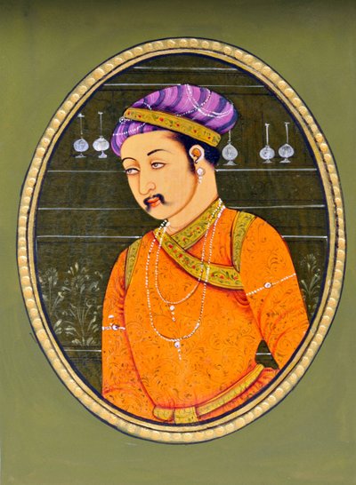 Miniature Painting of Emperor Jahangir by School Indian