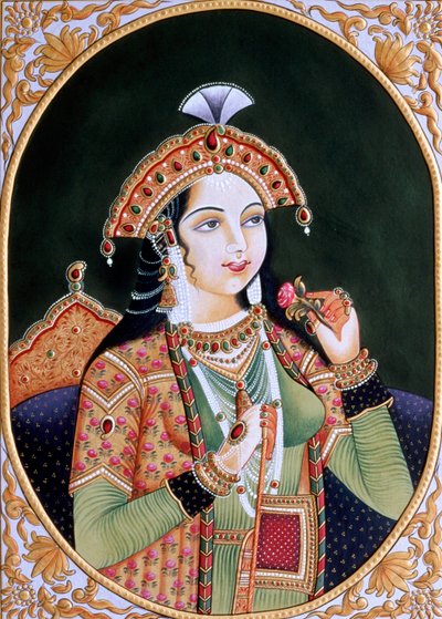 Princess Mumtaz Mahal, Wife of Mughal Emperor Shah Jahan by School Indian