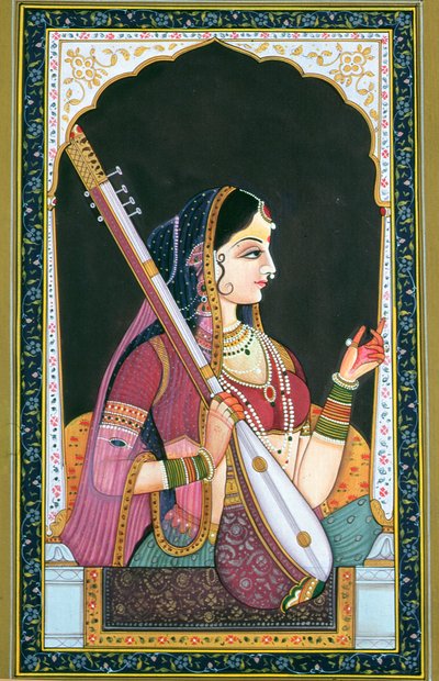 Musician Lady by School Indian