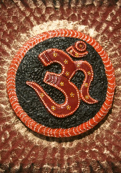 Om Plaster of Painting, Gujarat, India by School Indian