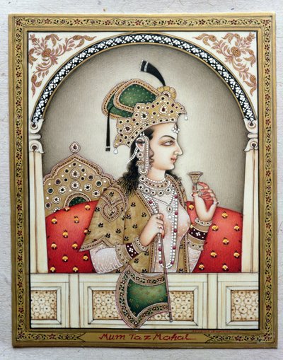 Portrait of Arjumand Banu Begum (Mumtaz-i Mahal) by School Indian